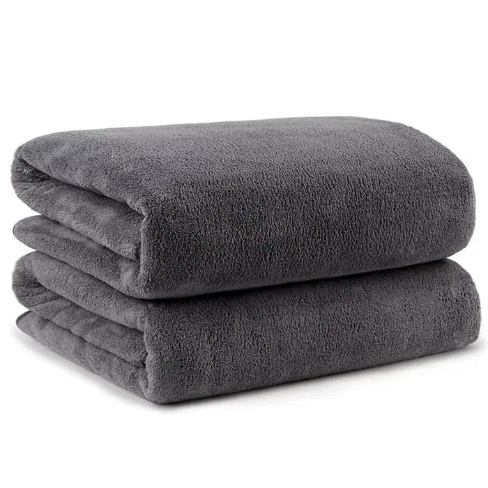 Grande serviette de bain, serviette en microfibre ultra fine, forte absorption d'eau, séchage rapide