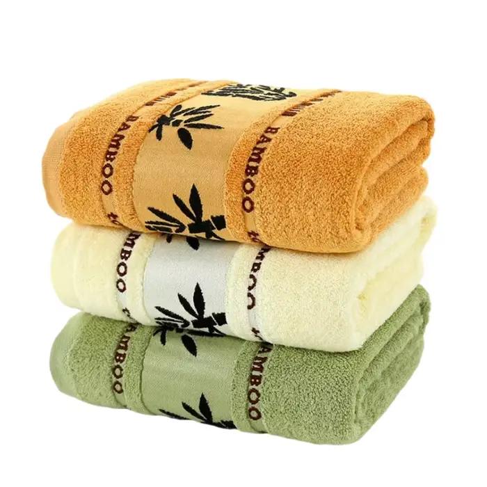 Ensembles de serviettes en fibre de bambou pour adultes, serviettes de bain pour la maison, serviett