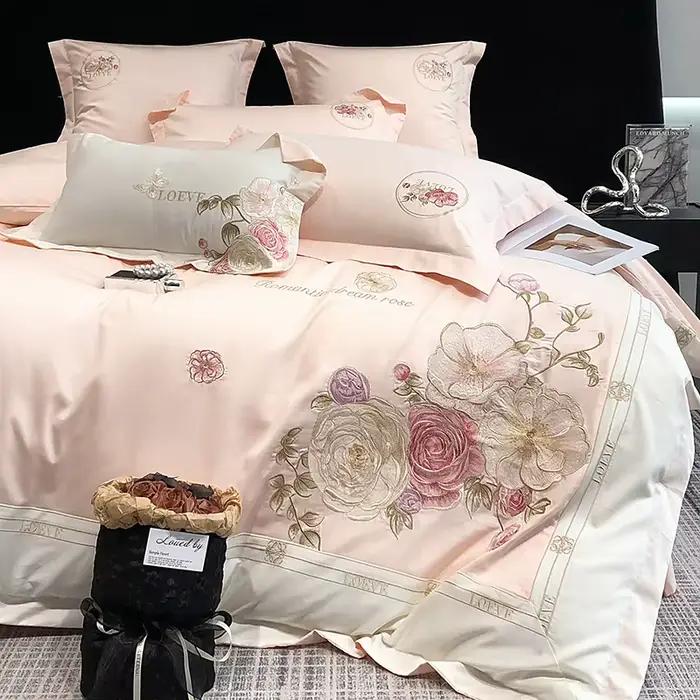 Ensemble confortable 4 pièces, housse de couette et taies d'oreiller, ensemble de literie pour chamb
