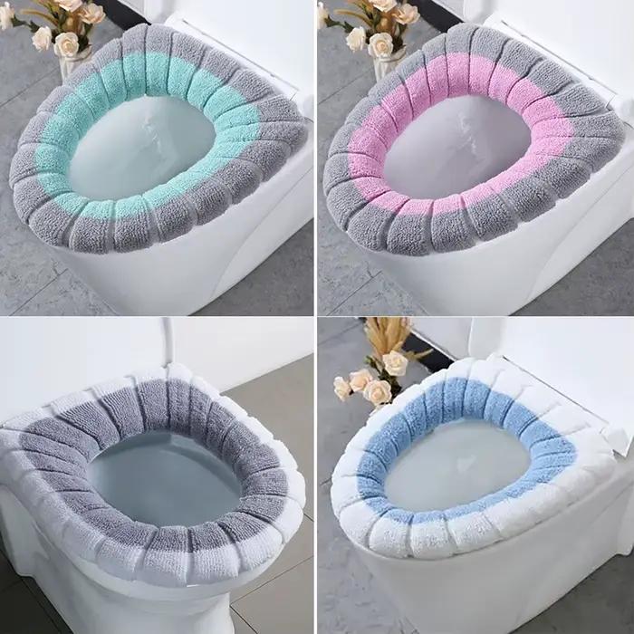 Housse de siège de toilette pour salle de bain, 1 pièce, tapis lavable et plus chaud, coussin de toi