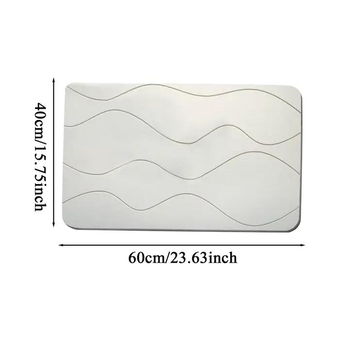 Tapis de séchage de bain, boue de Diatomée, doux, pour porte de toilette, antidérapant, Absorption d