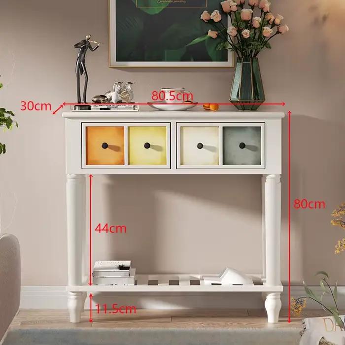 Meuble à chaussures vintage en bois massif avec tiroirs, armoire de style mid-century, meubles de ra
