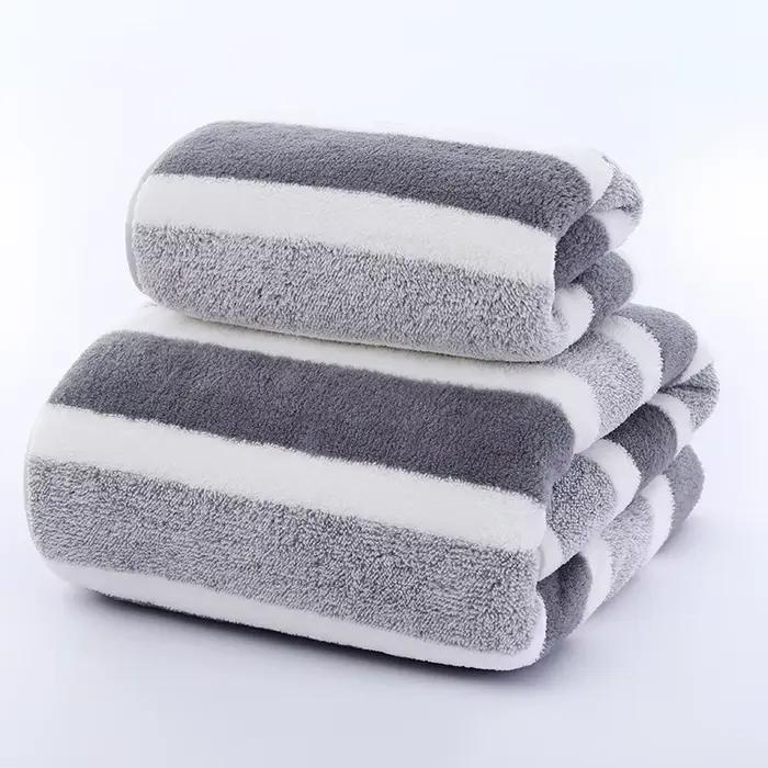 Serviette de bain épaisse, forte absorption d'eau et séchage rapide, ne perd pas ses poils, durable,