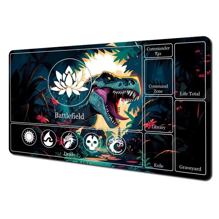 Tapis de jeu Magic Playmat avec zones, tapis de jeu MTG, design Dark Lotus, tapis de bureau, extensi