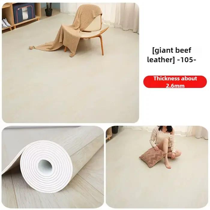 Grand tapis de sol en PVC pour salon et chambre à coucher, rouleau de couverture de sol imperméable 