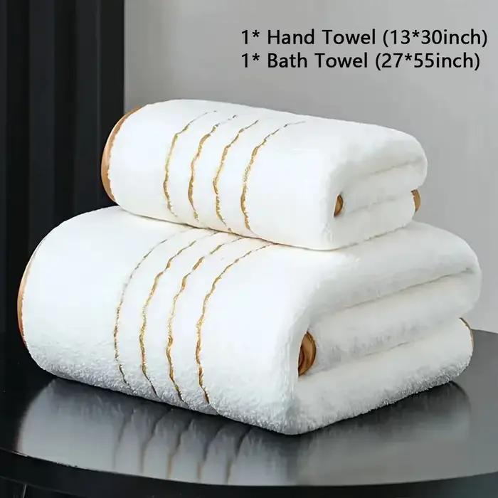 Ensemble de serviettes de bain multi-tailles (2/3/6/8 pièces) - Comprend des débarbouillettes, des s
