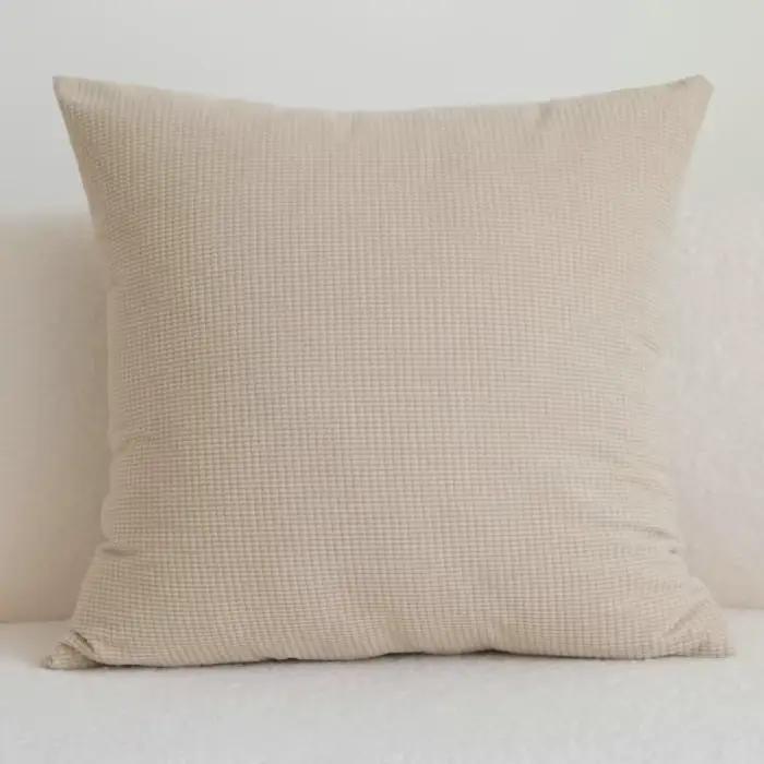 Housse de coussin moderne Beige kaki, taie d'oreiller Design Wabi-sabi, Texture géométrique, décorat