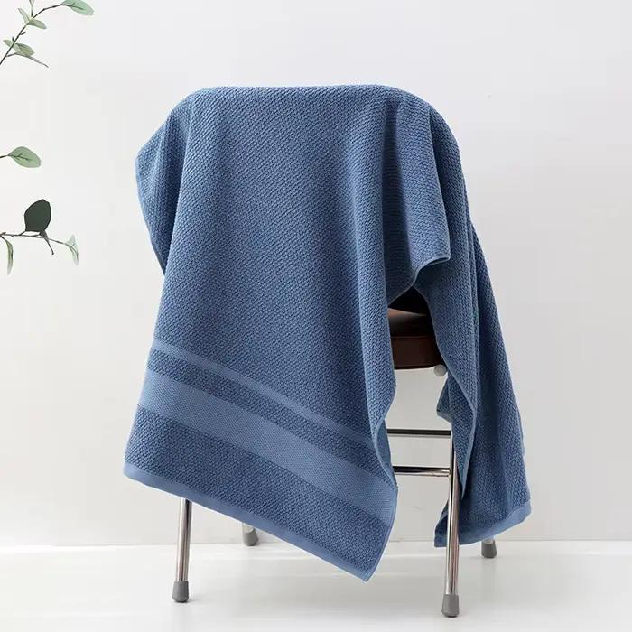 Serviette de bain en pur coton pour adulte, séchage rapide et absorbant, usage domestique, plage, hô