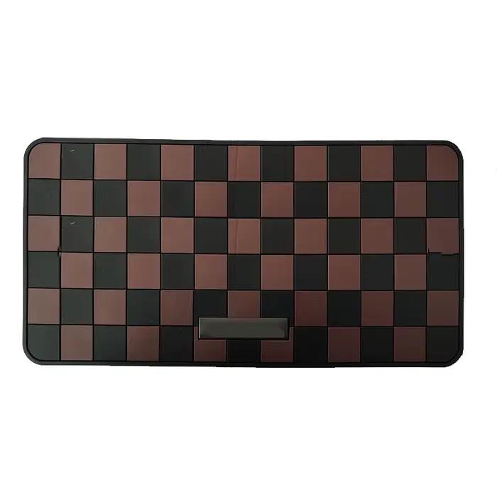 Tapis antidérapant pour tableau de bord de voiture 28*15cm en PVC, support de téléphone portable et 