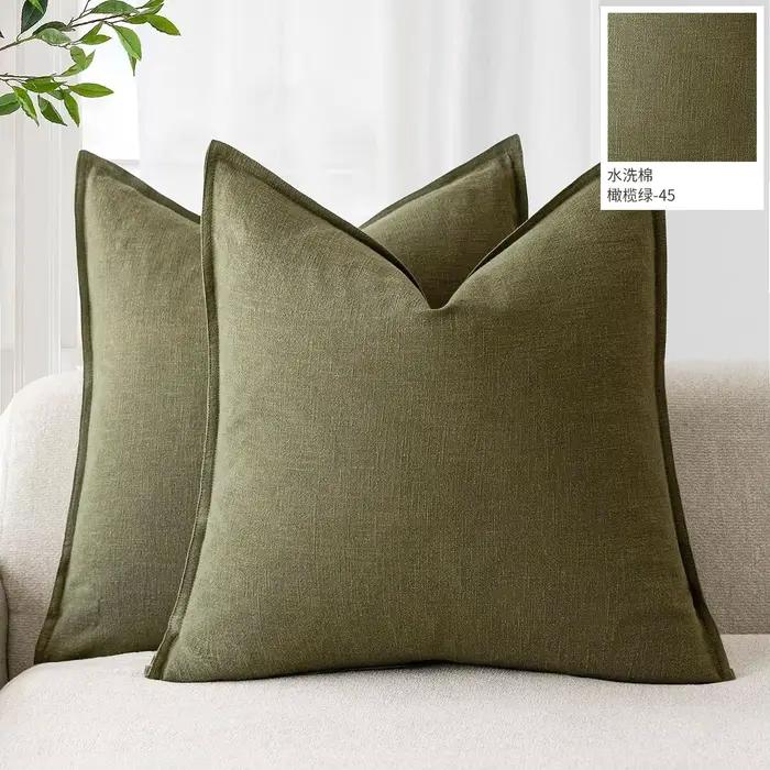 Housses de coussin décoratives en lin, style Boho naturel, ferme, neutre, pour canapé de noël, pour 