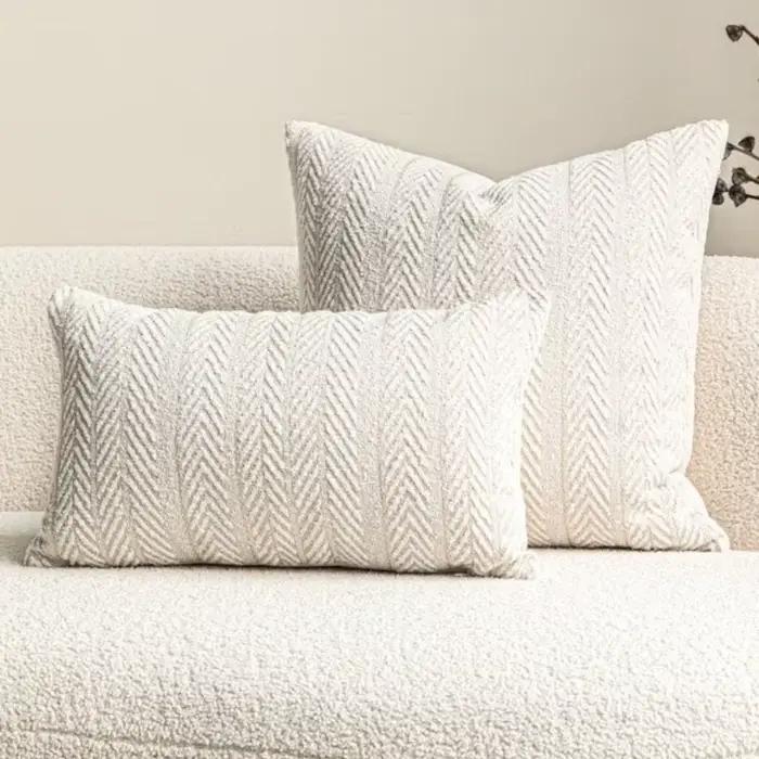 Housse de coussin tissée de luxe