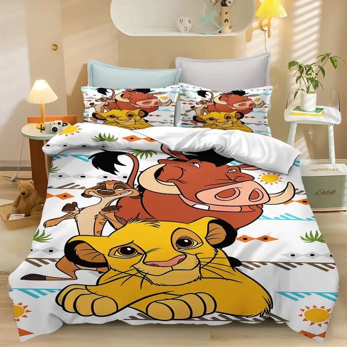 Ensemble de literie imprimé en 3D Lion King Simba