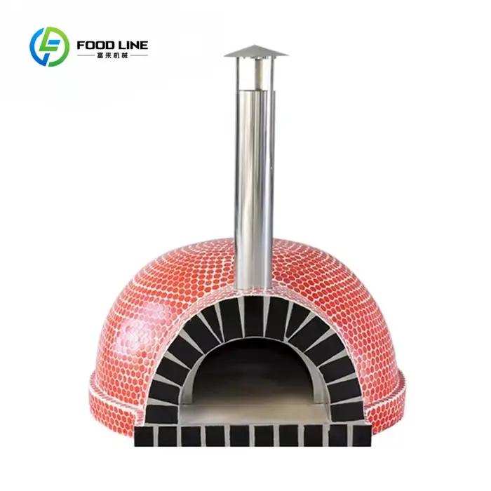 Four à pizza professionnel de qualité commerciale, design personnalisé, four à pizza authentique au feu de bois pour la cuisson en extérieur