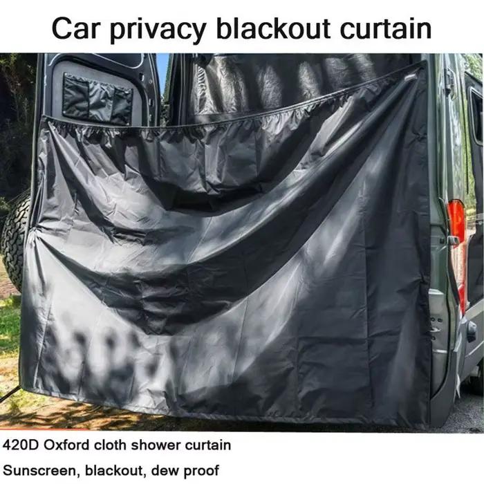 Rideau d'intimité pour porte arrière de camping-car, pare-soleil réglable pour voiture, idéal pour les sorties en camping et les voyages à la plage