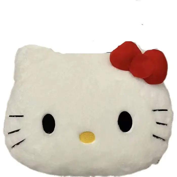 Nouveau coussin en peluche Hello Kitty, motif dessin animé mignon, pour canapé, chevet, voiture, sieste, cadeaux d'anniversaire pour fille