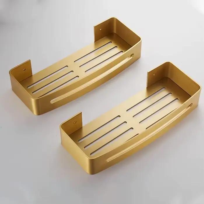 Étagère d'angle murale pour salle de bain