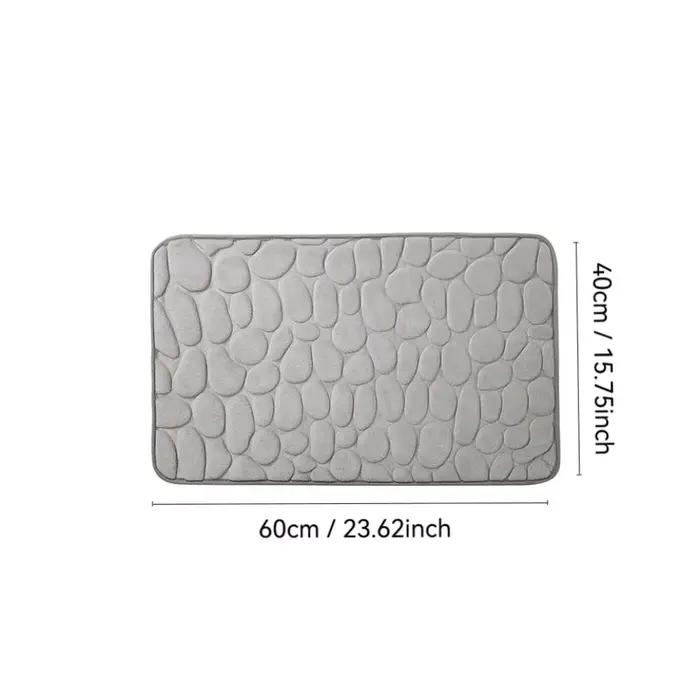 Tapis de bain en relief pavé