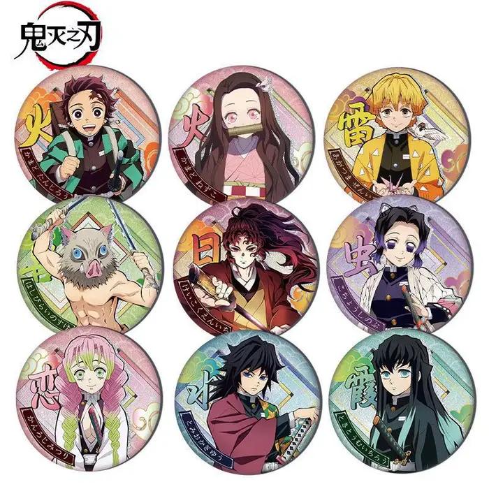 Demon Slayer: Kimetsu No Yaiba, Badge fait à la main, personnage d'anime Kamado Tanjirou Kamado Nezuko, collier, sac à dos, broche, accessoires