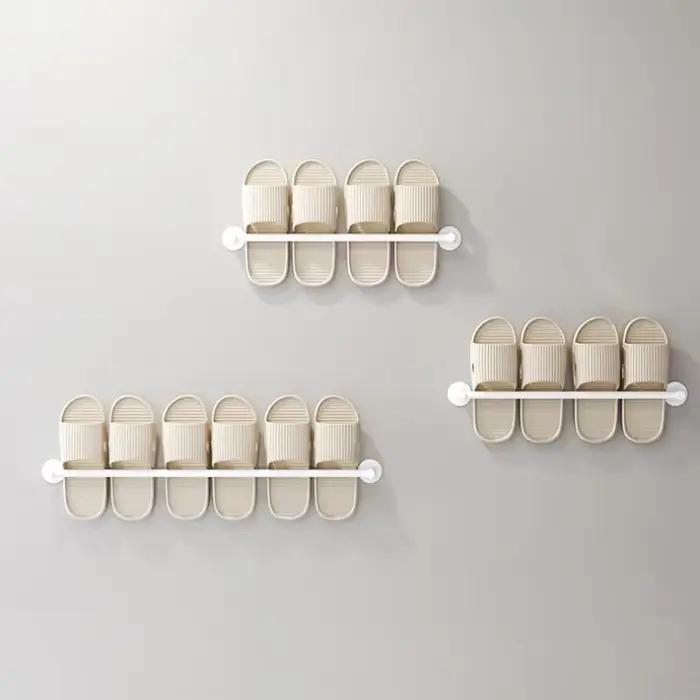 Porte-serviettes mural avec Rail en bois blanc