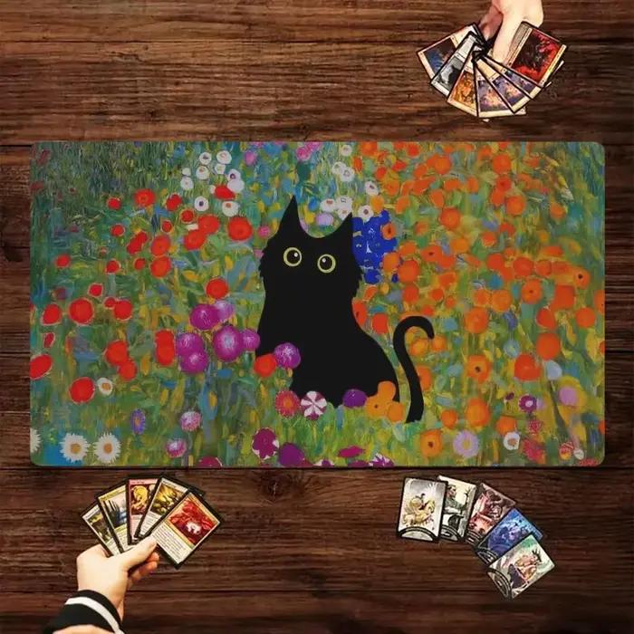 Tapis de jeu Magic The Gathering, tapis de jeu amusant avec motif Meme, en caoutchouc durable pour jeux MTG et TCG, 35x60cm, tapis de souris, tapis de bureau