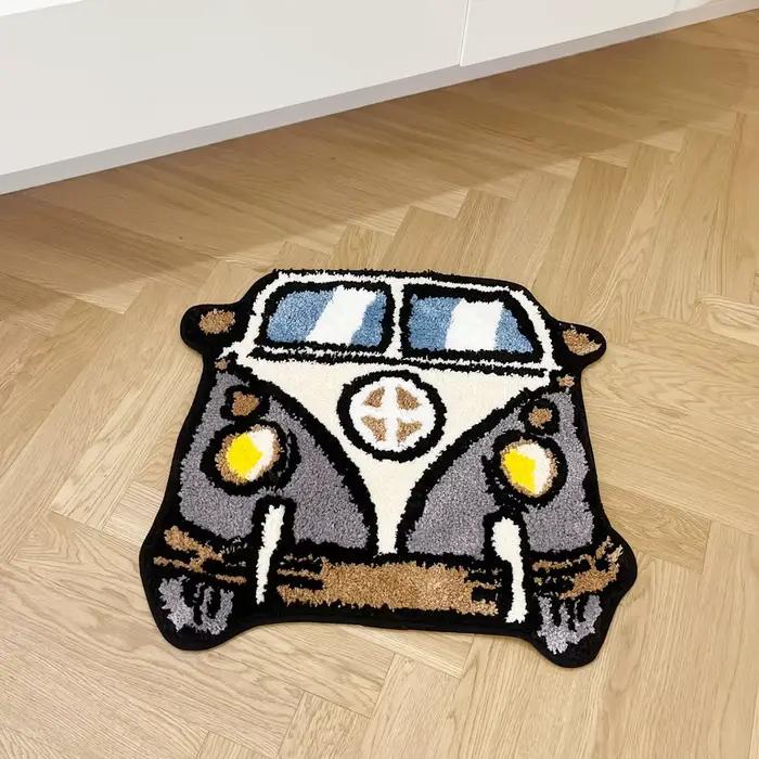 Tapis Tuftés de Bus de Dessin Animé