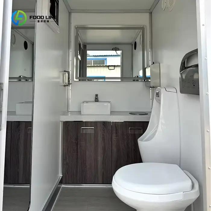 Mini toilette mobile, petite salle de bain portable pour la randonnée, le camping, les activités de plein air, légère, facile à nettoyer, personnalisable