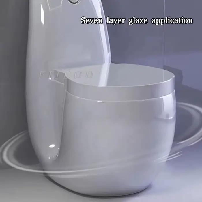 Toilettes une pièce, nouvelle toilette domestique pour boîtier de petite taille, créatives, sans limite de pression d'eau pour salles de bains, siège à fermeture douce