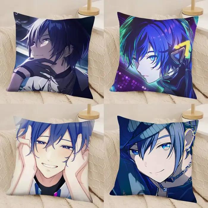 1pc Housse de coussin carrée KAITO tendance pour chambre