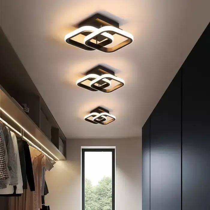 Plafonnier LED moderne pour allée, lustre pour couloir, escaliers, Foyer, balcon, chambre à coucher, salle de bains, luminaires d'intérieur