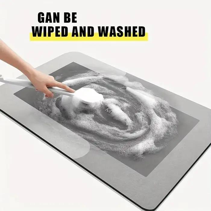 Tapis de bain terre de diatomées