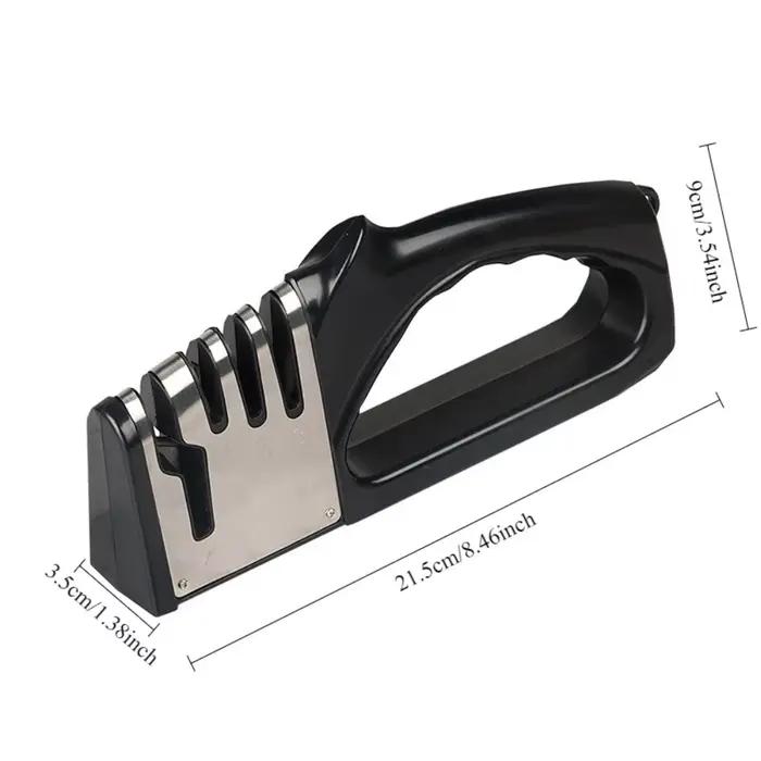 Affûteur de couteaux de cuisine 4 en 1, ensemble d'affûtage de couteaux multifonction à Base antidérapante Portable, accessoires de gadgets de cuisine