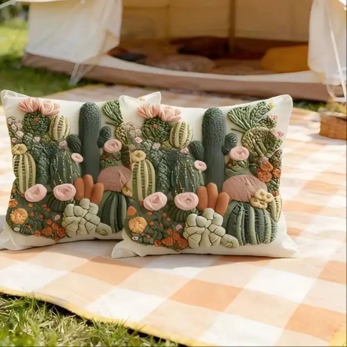 Housse de coussin Cactus Succulent