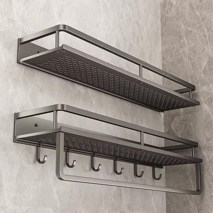 Étagère de salle de bain sans perçage