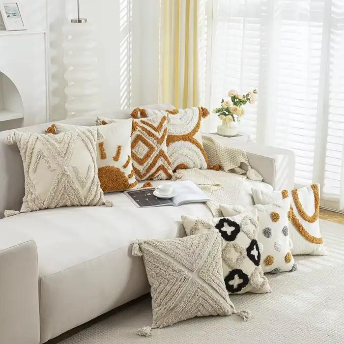 Housse de coussin bohème