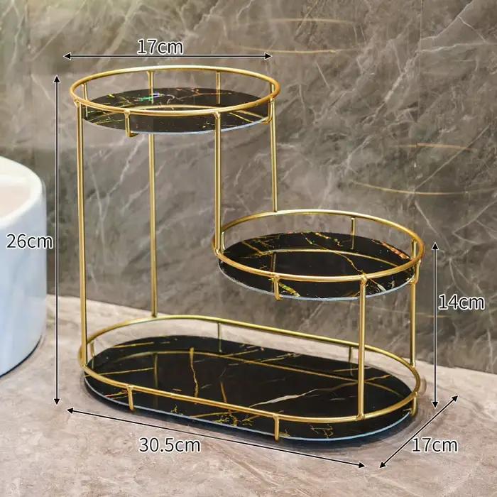 Support de rangement de salle de bain de luxe léger