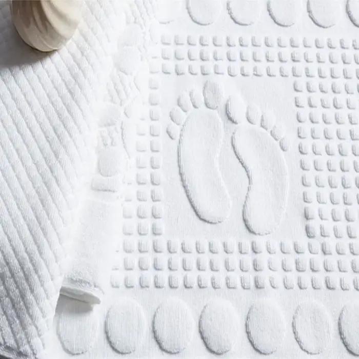 Tapis de bain en coton absorbant l'eau non ald