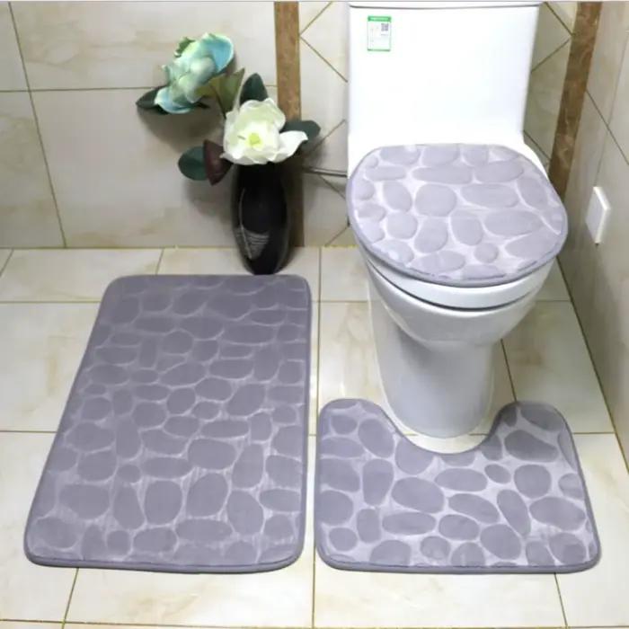 Tapis de bain en relief pavé