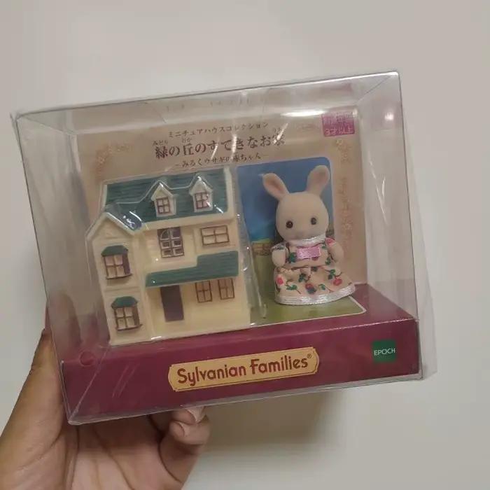 Sylvanian Families Anime Figure Ensemble de meubles pour enfants, figurines d'action, modèle Kawaii, pendentif, cadeau d'anniversaire mignon, jouets pour filles