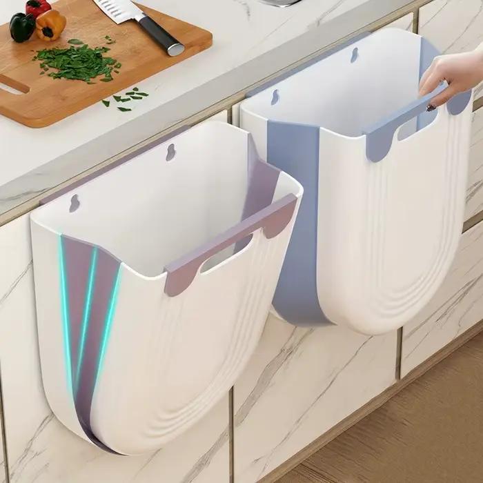 Poubelle suspendue pliante de cuisine S/L, armoire de salle de bain à domicile, poubelle murale, accessoires de cuisine