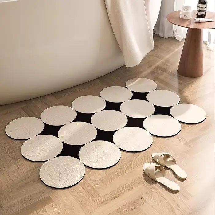 Tapis de sol doux pour salle de bain