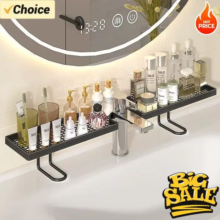 Étagère de salle de bain sans perçage