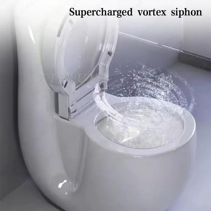 Toilettes une pièce, nouvelle toilette domestique pour boîtier de petite taille, créatives, sans limite de pression d'eau pour salles de bains, siège à fermeture douce