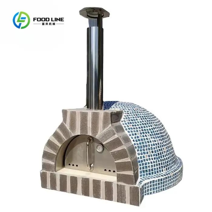 Four à pizza professionnel de qualité commerciale, design personnalisé, four à pizza authentique au feu de bois pour la cuisson en extérieur