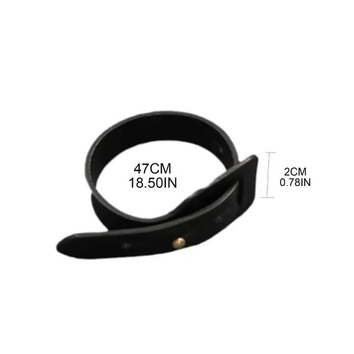 Rideau à cravate arrière boucle pu-leathers
