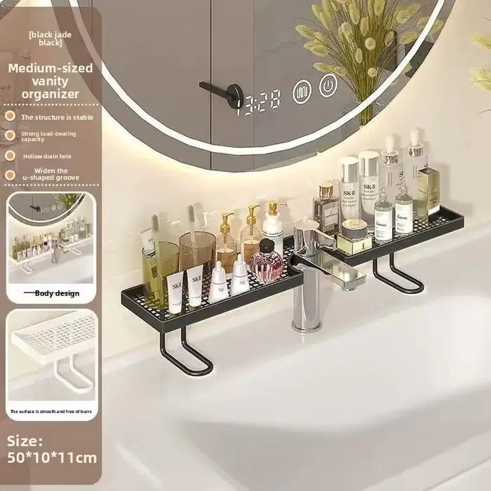Étagère de salle de bain sans perçage