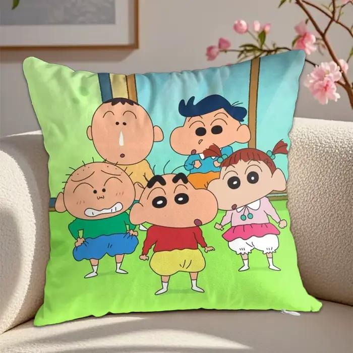 Housse de coussin avec dessins animés Kawaii