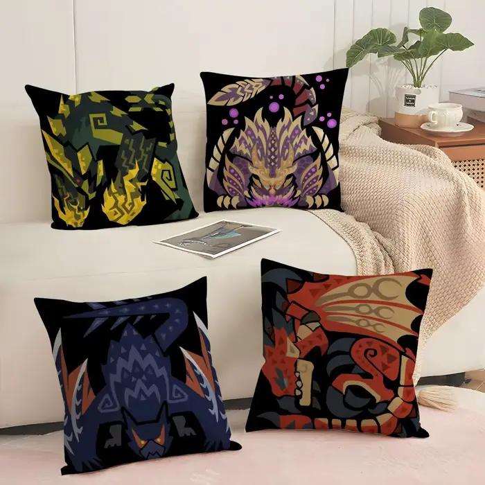 Housse de coussin Game M-monster Hunter Wilds