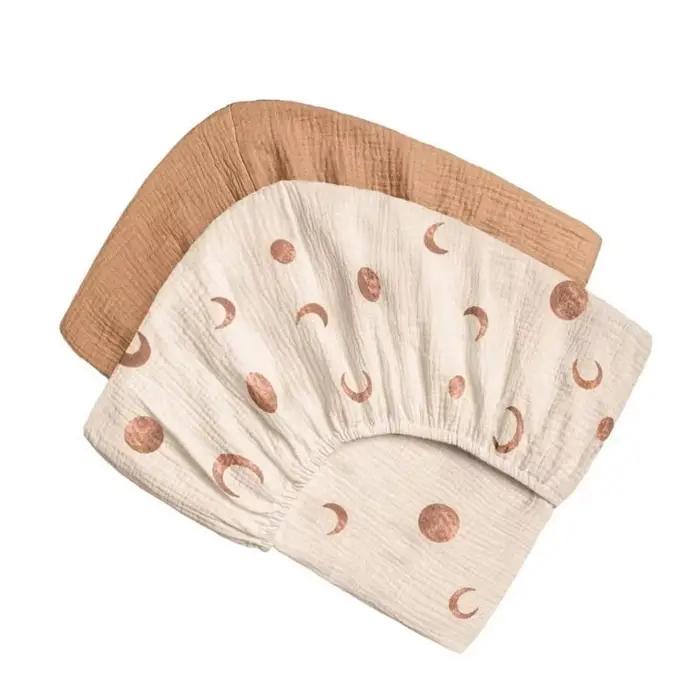 U13F 2PCS / Set Baby Fitted Sheet Garçons Filles berce