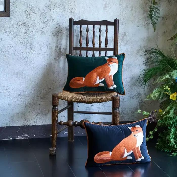 Housse de coussin en velours