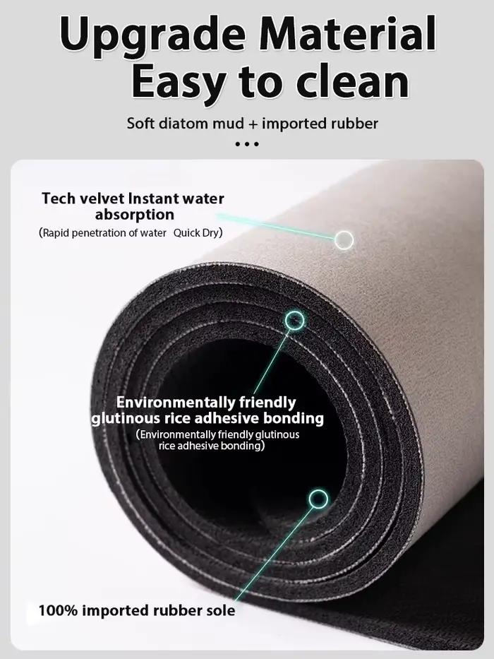 Tapis de salle de bain de luxe antidérapant